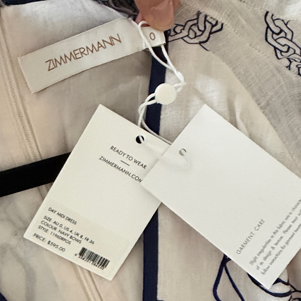 NWT Zimmermann Day Midi Dress - Picture 5 of 5
